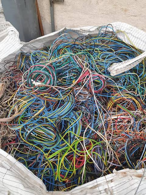 Cables de cobre para reciclaje